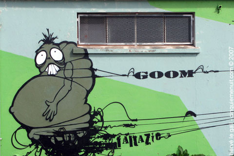 goom fresque au port de commerce graff brest