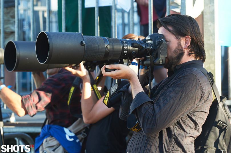 photographes aux vieilles charrues avec D5 et optiques 500 et 600mm FL