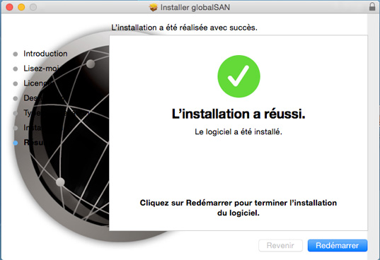 installation globalsan initiateur client iscsi pour Mac