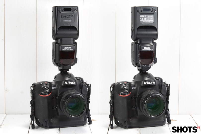 comparatif flash Nikon SB910 versus flash Meike