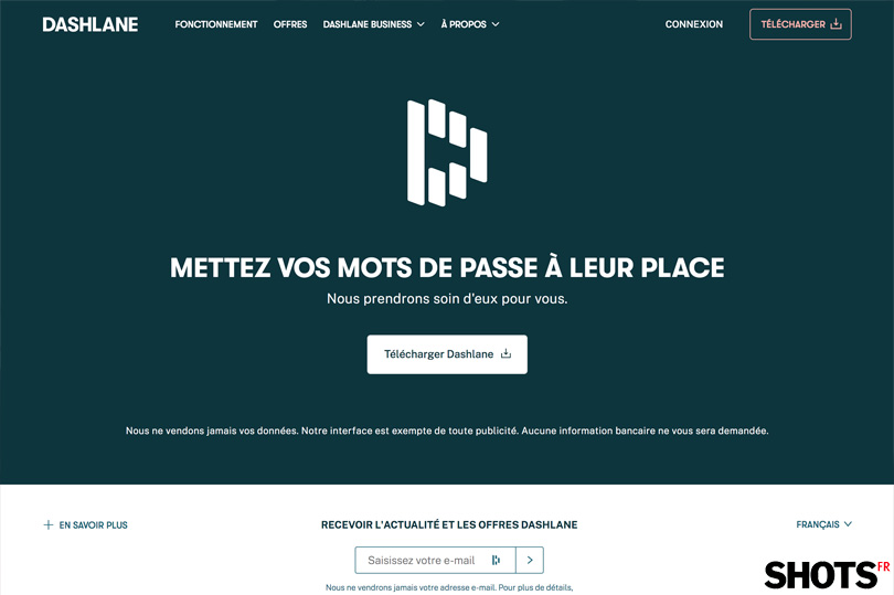 dashlane gestion sécurisée des mots de passe