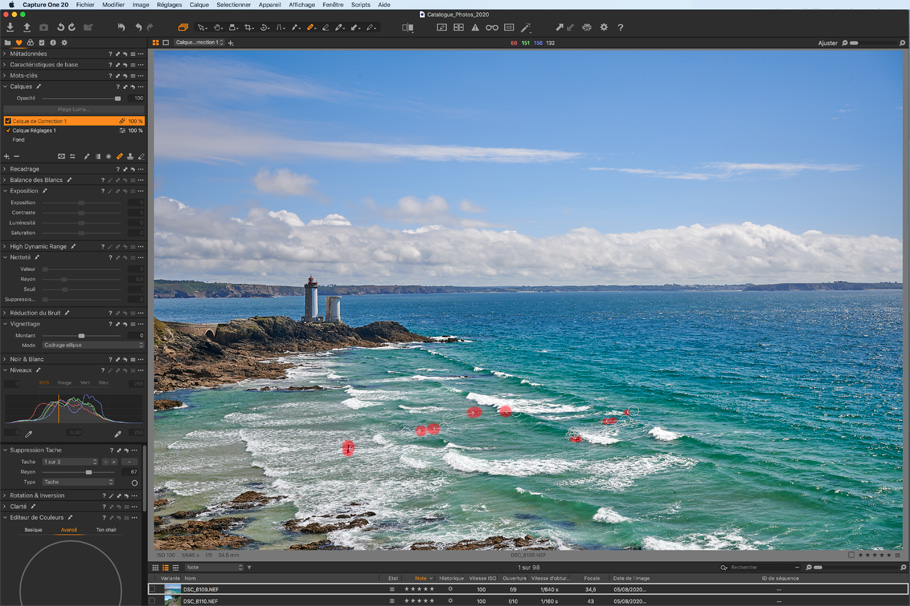 capture one pro 20 correction sélective