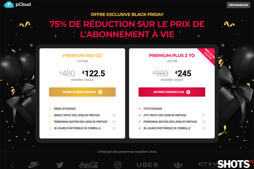 Solution pCloud. Offrez-vous 2To à vie pour le black friday 2020 ! 